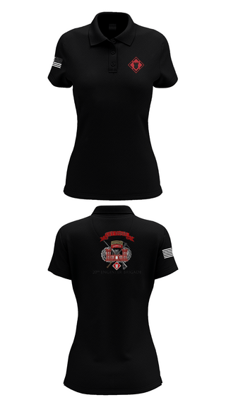 Womens Short Sleeve Performance Polo, 264 EN CO, Army, Teamtime, Team time, sublimation, custom sports apparel, team uniforms, spirit wear, spiritwear, sports uniforms, custom shirts, team store, custom team store, fundraiser sports, apparel fundraiser