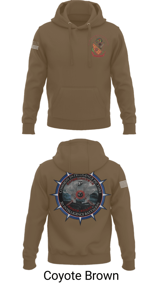 Hoodie, 3rd Intelligence Battalion, Marines, Teamtime, Team time, sublimation, custom sports apparel, team uniforms, spirit wear, spiritwear, sports uniforms, custom shirts, team store, custom team store, fundraiser sports, apparel fundraiser