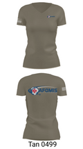 AFOMIS 39561369 Women's Short Sleeve V-neck Shirt - 68