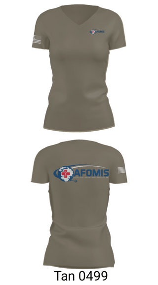 Women's Short Sleeve Vneck Shirt, AFOMIS, Air Force, Teamtime, Team time, sublimation, custom sports apparel, team uniforms, spirit wear, spiritwear, sports uniforms, custom shirts, team store, custom team store, fundraiser sports, apparel fundraiser