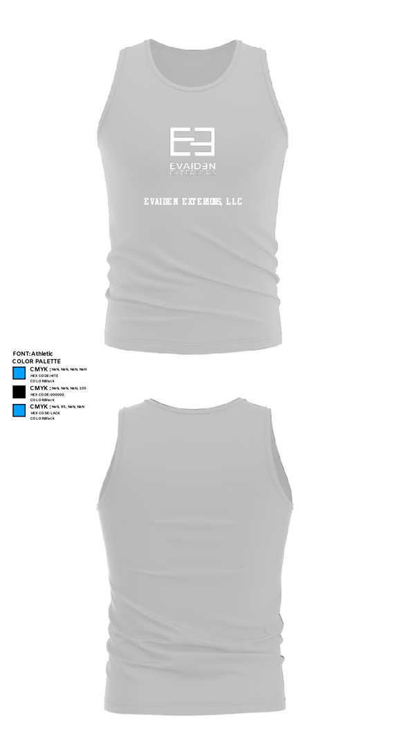 Tank Top, EVAIDEN EXTERIORS, LLC, , Teamtime, Team time, sublimation, custom sports apparel, team uniforms, spirit wear, spiritwear, sports uniforms, custom shirts, team store, custom team store, fundraiser sports, apparel fundraiser