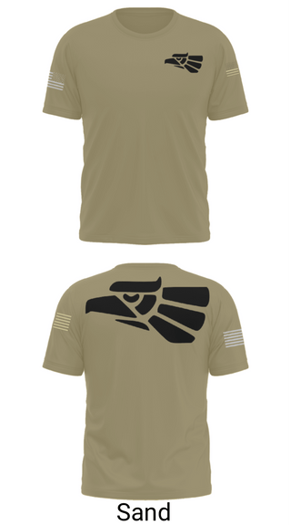 Old School Cotton Feel Shirt, 578th A Co, National Guard, Teamtime, Team time, sublimation, custom sports apparel, team uniforms, spirit wear, spiritwear, sports uniforms, custom shirts, team store, custom team store, fundraiser sports, apparel fundraiser