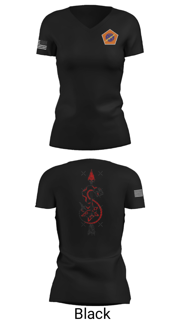 Women's Short Sleeve Vneck Shirt, 98th Expeditionary Signal Battalion, Army, Teamtime, Team time, sublimation, custom sports apparel, team uniforms, spirit wear, spiritwear, sports uniforms, custom shirts, team store, custom team store, fundraiser sports, apparel fundraiser