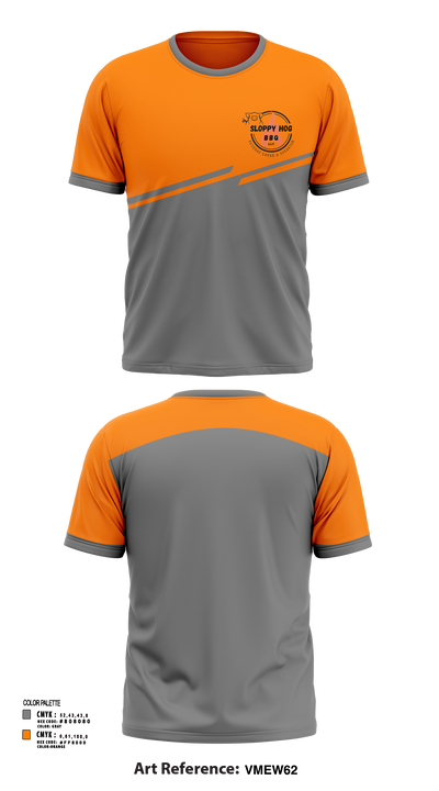 Sloppy Hog BBQ 60083464 Short Sleeve Performance Shirt - 124