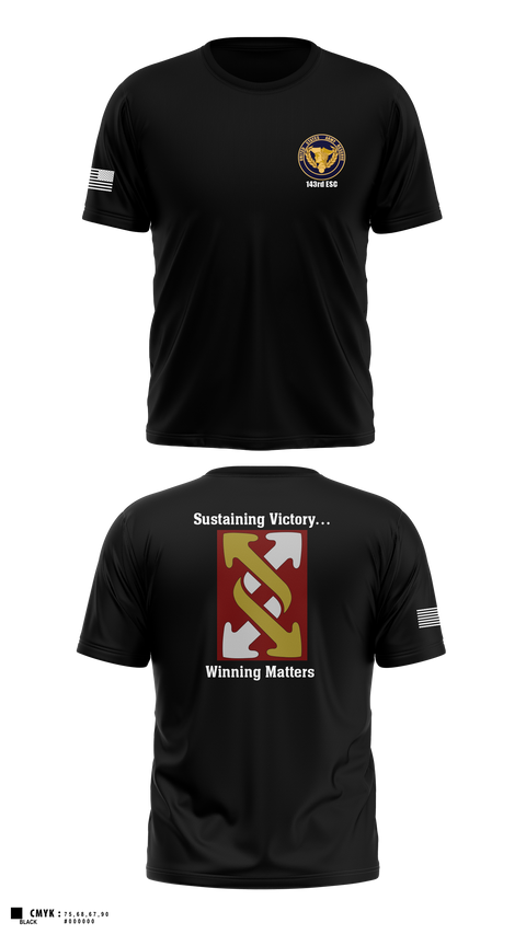 Old School Cotton Feel Shirt, 143rd ESC, , Teamtime, Team time, sublimation, custom sports apparel, team uniforms, spirit wear, spiritwear, sports uniforms, custom shirts, team store, custom team store, fundraiser sports, apparel fundraiser