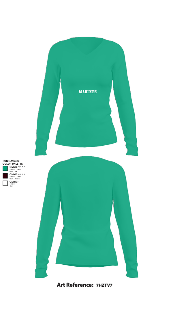 Women's Long Sleeve Vneck Shirt, CBIRF, , Teamtime, Team time, sublimation, custom sports apparel, team uniforms, spirit wear, spiritwear, sports uniforms, custom shirts, team store, custom team store, fundraiser sports, apparel fundraiser