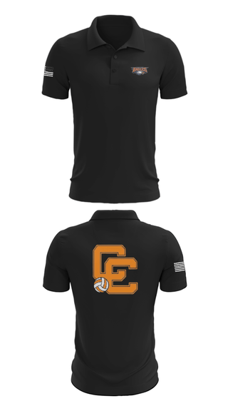 Short Sleeve Performance Polo, Clarke County High School Volleyball, Women's Volleyball, Teamtime, Team time, sublimation, custom sports apparel, team uniforms, spirit wear, spiritwear, sports uniforms, custom shirts, team store, custom team store, fundraiser sports, apparel fundraiser