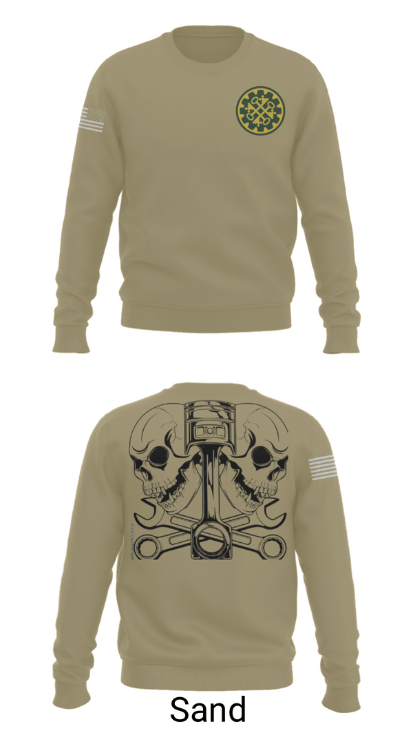 Crew Neck Sweatshirt, 46th MP Co, Army, Teamtime, Team time, sublimation, custom sports apparel, team uniforms, spirit wear, spiritwear, sports uniforms, custom shirts, team store, custom team store, fundraiser sports, apparel fundraiser