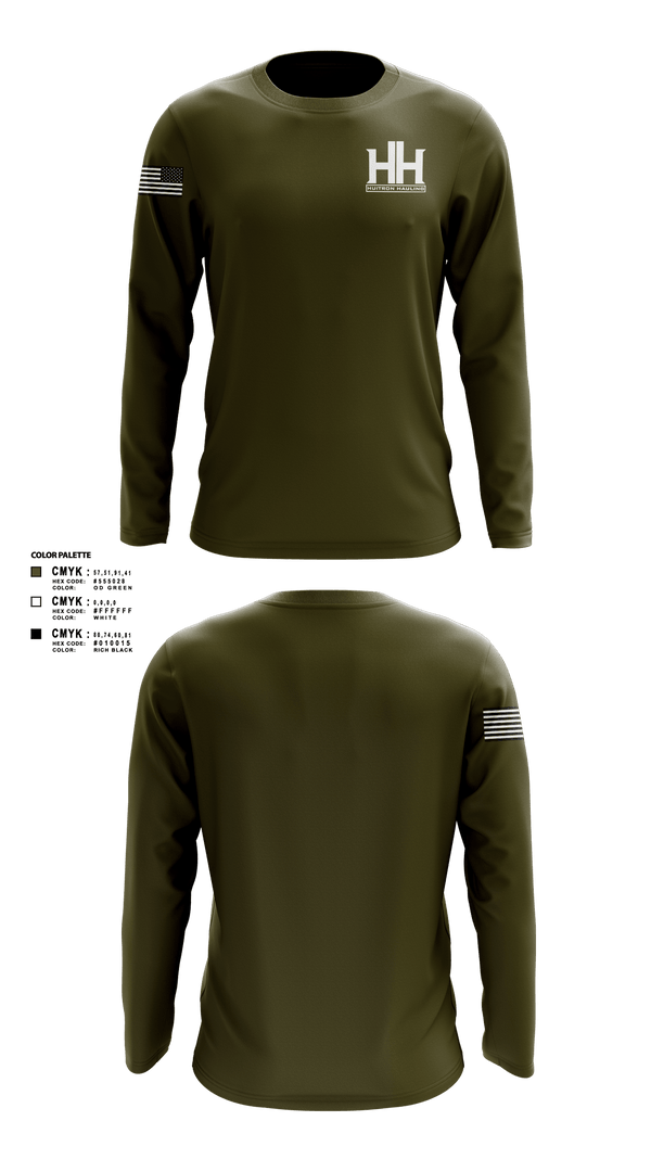Long Sleeve Performance Shirt, Huitron hauling llc, , Teamtime, Team time, sublimation, custom sports apparel, team uniforms, spirit wear, spiritwear, sports uniforms, custom shirts, team store, custom team store, fundraiser sports, apparel fundraiser