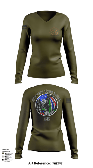 Womens Long Sleeve Vneck Shirt, Eternal few le/ff mc, , Teamtime, Team time, sublimation, custom sports apparel, team uniforms, spirit wear, spiritwear, sports uniforms, custom shirts, team store, custom team store, fundraiser sports, apparel fundraiser