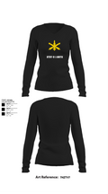 BTRY-B 1/188th 96332158 Women's Long Sleeve V-neck Shirt - 21