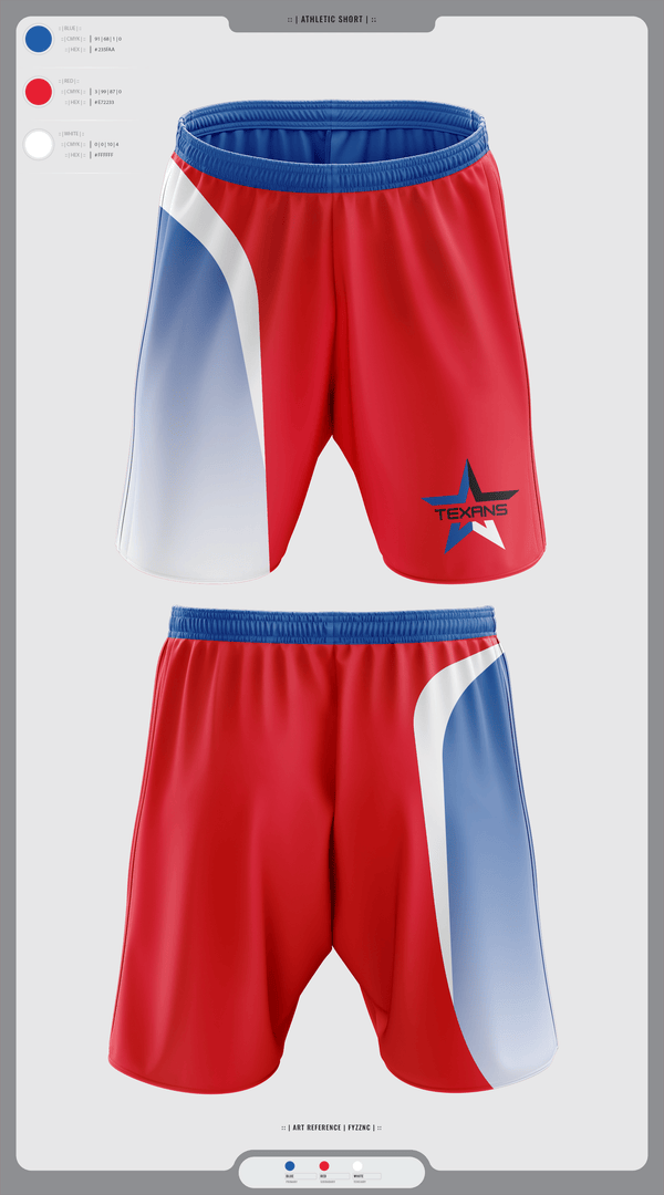 Athletic Shorts With Pockets, Georgetown Texans, , Teamtime, Team time, sublimation, custom sports apparel, team uniforms, spirit wear, spiritwear, sports uniforms, custom shirts, team store, custom team store, fundraiser sports, apparel fundraiser