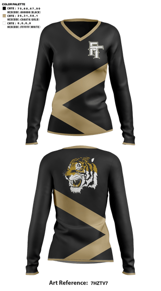 Womens Long Sleeve Vneck Shirt, Fort Towson Junior High School Cheer, Cheer, Teamtime, Team time, sublimation, custom sports apparel, team uniforms, spirit wear, spiritwear, sports uniforms, custom shirts, team store, custom team store, fundraiser sports, apparel fundraiser