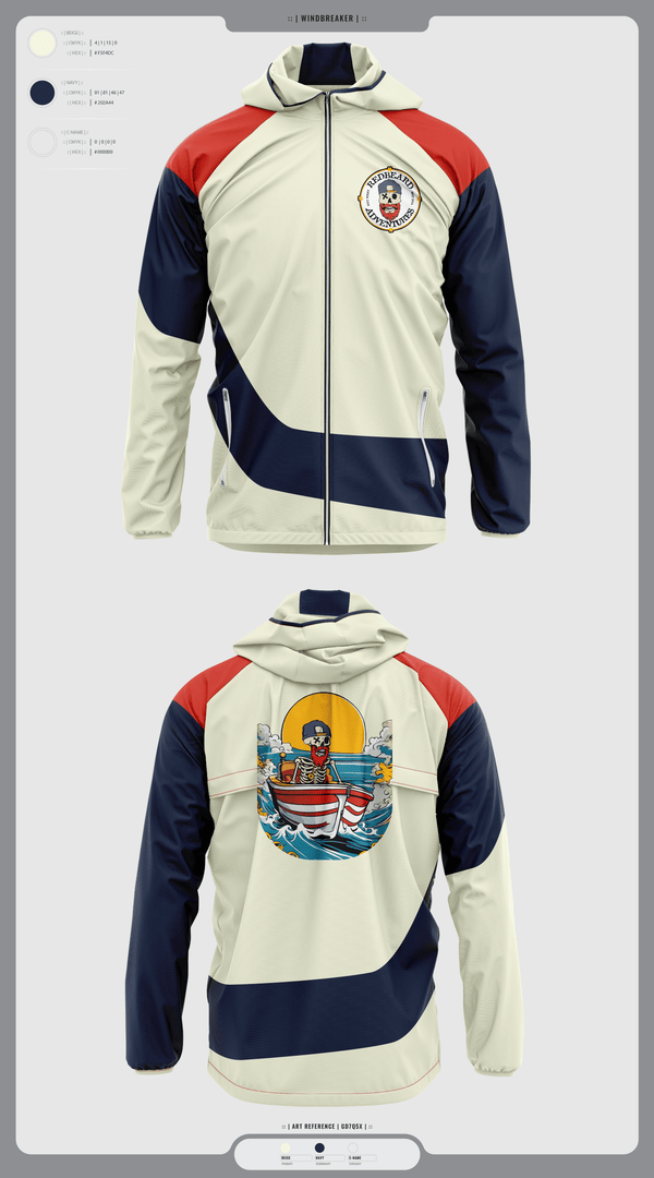 Windbreaker, Red beard Adventures, , Teamtime, Team time, sublimation, custom sports apparel, team uniforms, spirit wear, spiritwear, sports uniforms, custom shirts, team store, custom team store, fundraiser sports, apparel fundraiser