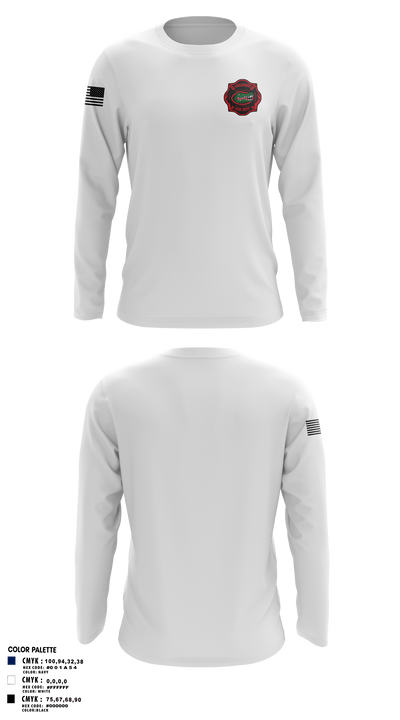 Lakewood fire department 6365083 Long Sleeve Performance Shirt 2