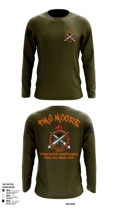 FMS Moore 83066116 Long Sleeve Performance Shirt - 125