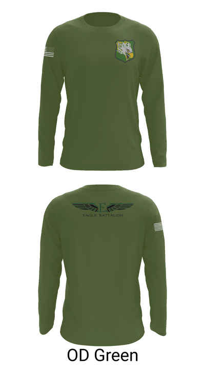 EASTERN MICHIGAN UNIVERSITY ROTC 943753 Long Sleeve Performance Shirt 46