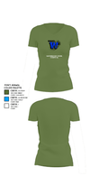 Clarksdale High School Basketball 83050417 Women's Short Sleeve V-neck Shirt - 17