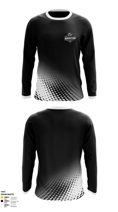 Barstow Little League Softball 86205357 Long Sleeve Performance Shirt 2