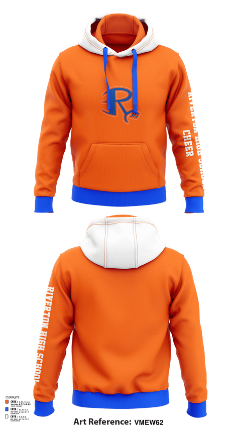 Hoodie, Riverton High School Cheer, Cheer, Teamtime, Team time, sublimation, custom sports apparel, team uniforms, spirit wear, spiritwear, sports uniforms, custom shirts, team store, custom team store, fundraiser sports, apparel fundraiser