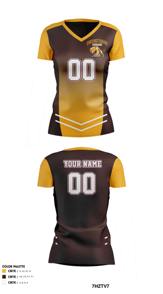 Women's Short Sleeve Vneck Shirt, Kenton Ridge High School Volleyball, Women's Volleyball, Teamtime, Team time, sublimation, custom sports apparel, team uniforms, spirit wear, spiritwear, sports uniforms, custom shirts, team store, custom team store, fundraiser sports, apparel fundraiser
