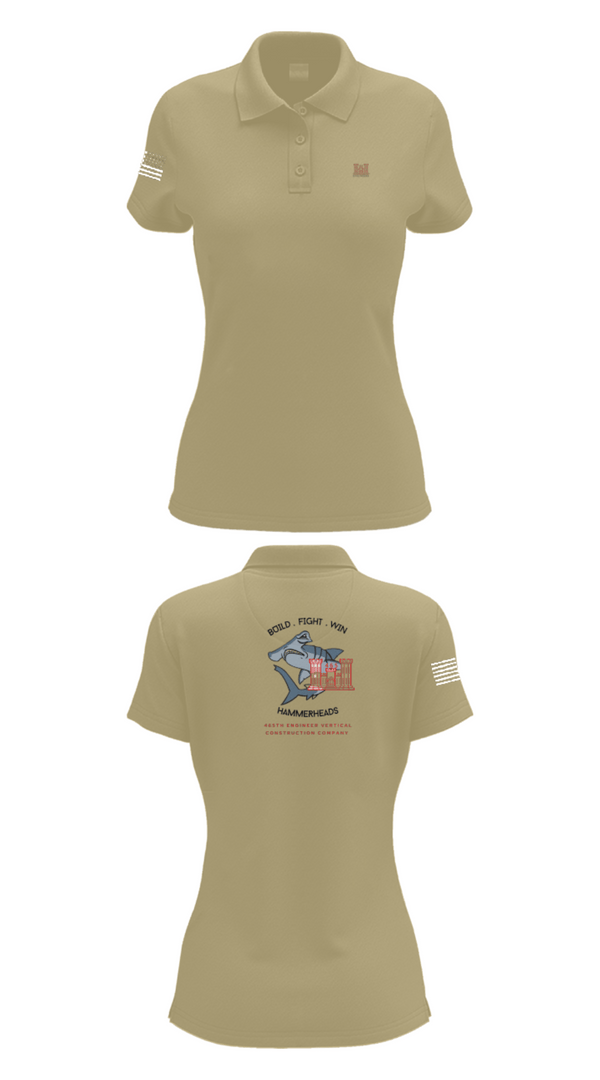 Women's Short Sleeve Performance Polo, 465 EVCC, Army, Teamtime, Team time, sublimation, custom sports apparel, team uniforms, spirit wear, spiritwear, sports uniforms, custom shirts, team store, custom team store, fundraiser sports, apparel fundraiser