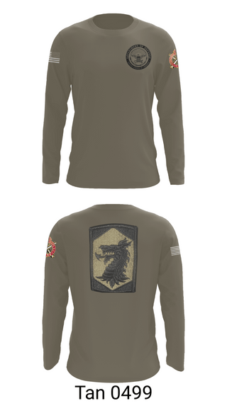Long Sleeve Performance Shirt, 445 Chemical Company, National Guard, Teamtime, Team time, sublimation, custom sports apparel, team uniforms, spirit wear, spiritwear, sports uniforms, custom shirts, team store, custom team store, fundraiser sports, apparel fundraiser