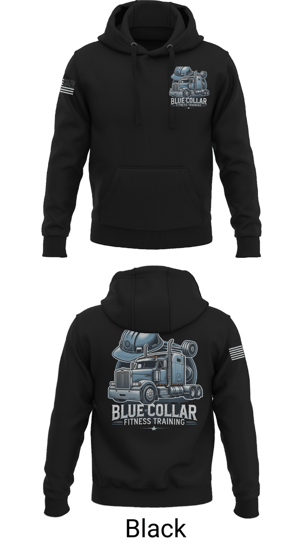 Hoodie, Blue Collar Fitness Training, , Teamtime, Team time, sublimation, custom sports apparel, team uniforms, spirit wear, spiritwear, sports uniforms, custom shirts, team store, custom team store, fundraiser sports, apparel fundraiser