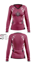 Starlite Vaulters 9776462 Women's Long Sleeve V-neck Shirt - 1