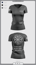 LinVille Women's Short Sleeve V-neck Shirt - 12
