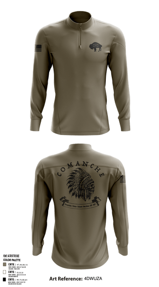 Quarter Zip Jacket, Charlie 1/25 Buffalo, , Teamtime, Team time, sublimation, custom sports apparel, team uniforms, spirit wear, spiritwear, sports uniforms, custom shirts, team store, custom team store, fundraiser sports, apparel fundraiser