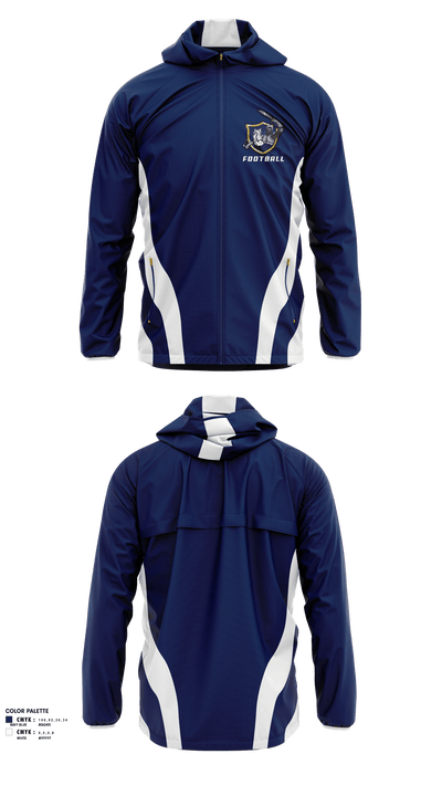 Somerset Berkley Regional High School Football 86905531 Windbreaker - 1