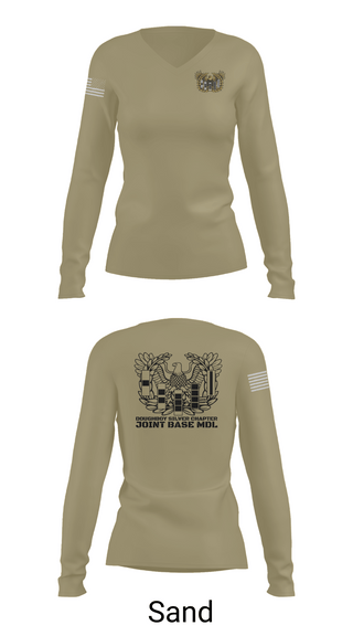Womens Long Sleeve Vneck Shirt, Doughboy Silver Chapter, National Guard, Teamtime, Team time, sublimation, custom sports apparel, team uniforms, spirit wear, spiritwear, sports uniforms, custom shirts, team store, custom team store, fundraiser sports, apparel fundraiser