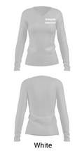 Simple soccer 19998012 Women's Long Sleeve V-neck Shirt - 16