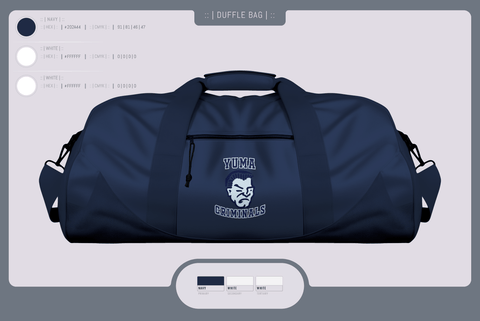 Duffle Bag, Yuma High School Wrestling, Wrestling, Teamtime, Team time, sublimation, custom sports apparel, team uniforms, spirit wear, spiritwear, sports uniforms, custom shirts, team store, custom team store, fundraiser sports, apparel fundraiser