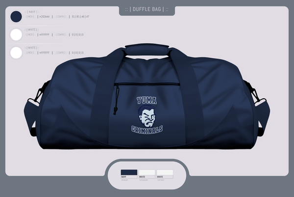 Duffle Bag, Yuma High School Wrestling, Wrestling, Teamtime, Team time, sublimation, custom sports apparel, team uniforms, spirit wear, spiritwear, sports uniforms, custom shirts, team store, custom team store, fundraiser sports, apparel fundraiser
