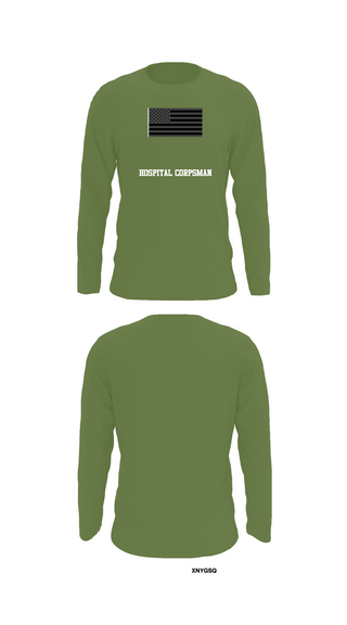 Long Sleeve Performance Shirt, Hospital Corpsman, , Teamtime, Team time, sublimation, custom sports apparel, team uniforms, spirit wear, spiritwear, sports uniforms, custom shirts, team store, custom team store, fundraiser sports, apparel fundraiser