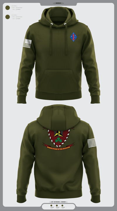 3rd combat engineering battalion 19894559 Hoodie - 2