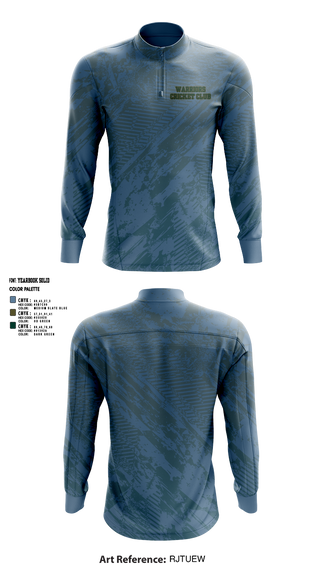 Quarter Zip Jacket, Warriors Cricket club, Cross Country, Teamtime, Team time, sublimation, custom sports apparel, team uniforms, spirit wear, spiritwear, sports uniforms, custom shirts, team store, custom team store, fundraiser sports, apparel fundraiser