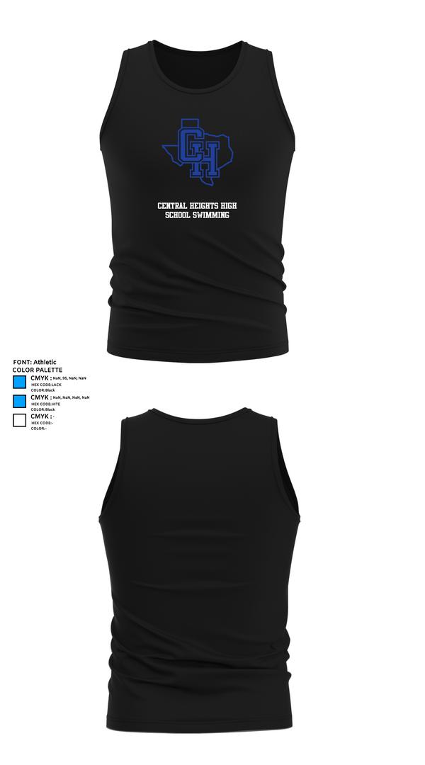 Tank Top, Central Heights High School Swimming, Swimming, Teamtime, Team time, sublimation, custom sports apparel, team uniforms, spirit wear, spiritwear, sports uniforms, custom shirts, team store, custom team store, fundraiser sports, apparel fundraiser