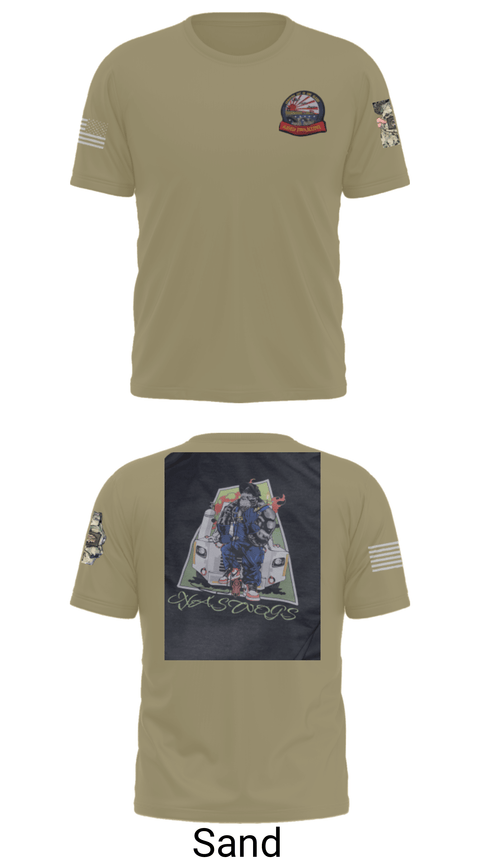 Old School Cotton Feel Shirt, AIMD IWAKUNI, Navy, Teamtime, Team time, sublimation, custom sports apparel, team uniforms, spirit wear, spiritwear, sports uniforms, custom shirts, team store, custom team store, fundraiser sports, apparel fundraiser