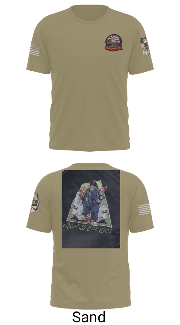 Old School Cotton Feel Shirt, AIMD IWAKUNI, Navy, Teamtime, Team time, sublimation, custom sports apparel, team uniforms, spirit wear, spiritwear, sports uniforms, custom shirts, team store, custom team store, fundraiser sports, apparel fundraiser