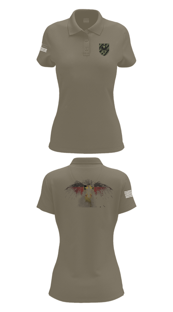 Women's Short Sleeve Performance Polo, 3./HSchRgt1, Army, Teamtime, Team time, sublimation, custom sports apparel, team uniforms, spirit wear, spiritwear, sports uniforms, custom shirts, team store, custom team store, fundraiser sports, apparel fundraiser