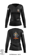 1st Recon 56850190 Women's Long Sleeve V-neck Shirt - 123