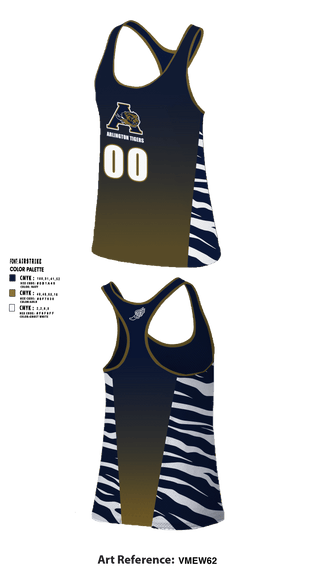 Womens Track Singlet, Arlington Tigers, Track & Field, Teamtime, Team time, sublimation, custom sports apparel, team uniforms, spirit wear, spiritwear, sports uniforms, custom shirts, team store, custom team store, fundraiser sports, apparel fundraiser