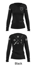 Hold The Line 93107237 Women's Long Sleeve V-neck Shirt - 35