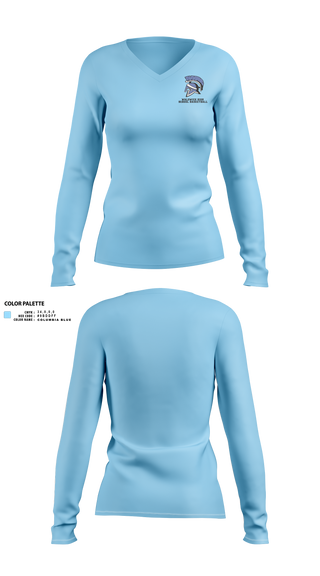 Womens Long Sleeve Vneck Shirt, Waldwick High School Basketball, Women's Basketball, Teamtime, Team time, sublimation, custom sports apparel, team uniforms, spirit wear, spiritwear, sports uniforms, custom shirts, team store, custom team store, fundraiser sports, apparel fundraiser