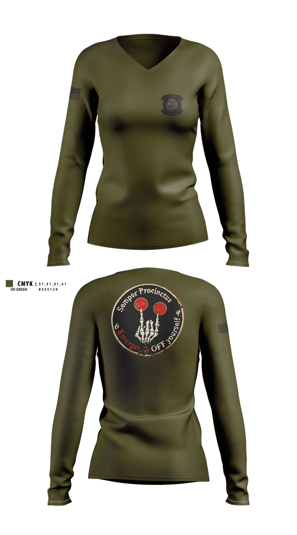 Womens Long Sleeve Vneck Shirt 1, Mals-26, Marines, Teamtime, Team time, sublimation, custom sports apparel, team uniforms, spirit wear, spiritwear, sports uniforms, custom shirts, team store, custom team store, fundraiser sports, apparel fundraiser