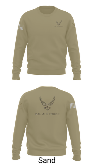 Crew Neck Sweatshirt, Wings, Air Force, Teamtime, Team time, sublimation, custom sports apparel, team uniforms, spirit wear, spiritwear, sports uniforms, custom shirts, team store, custom team store, fundraiser sports, apparel fundraiser