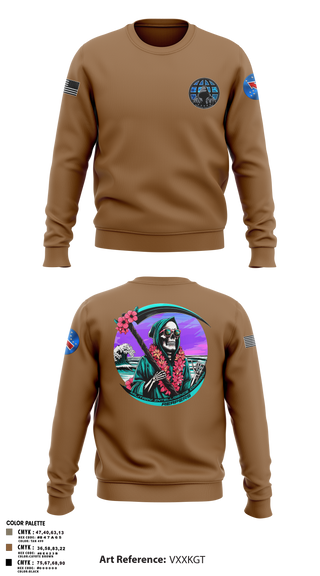 Crew Neck Sweatshirt, REAPERS, FT SHAFTER, , Teamtime, Team time, sublimation, custom sports apparel, team uniforms, spirit wear, spiritwear, sports uniforms, custom shirts, team store, custom team store, fundraiser sports, apparel fundraiser